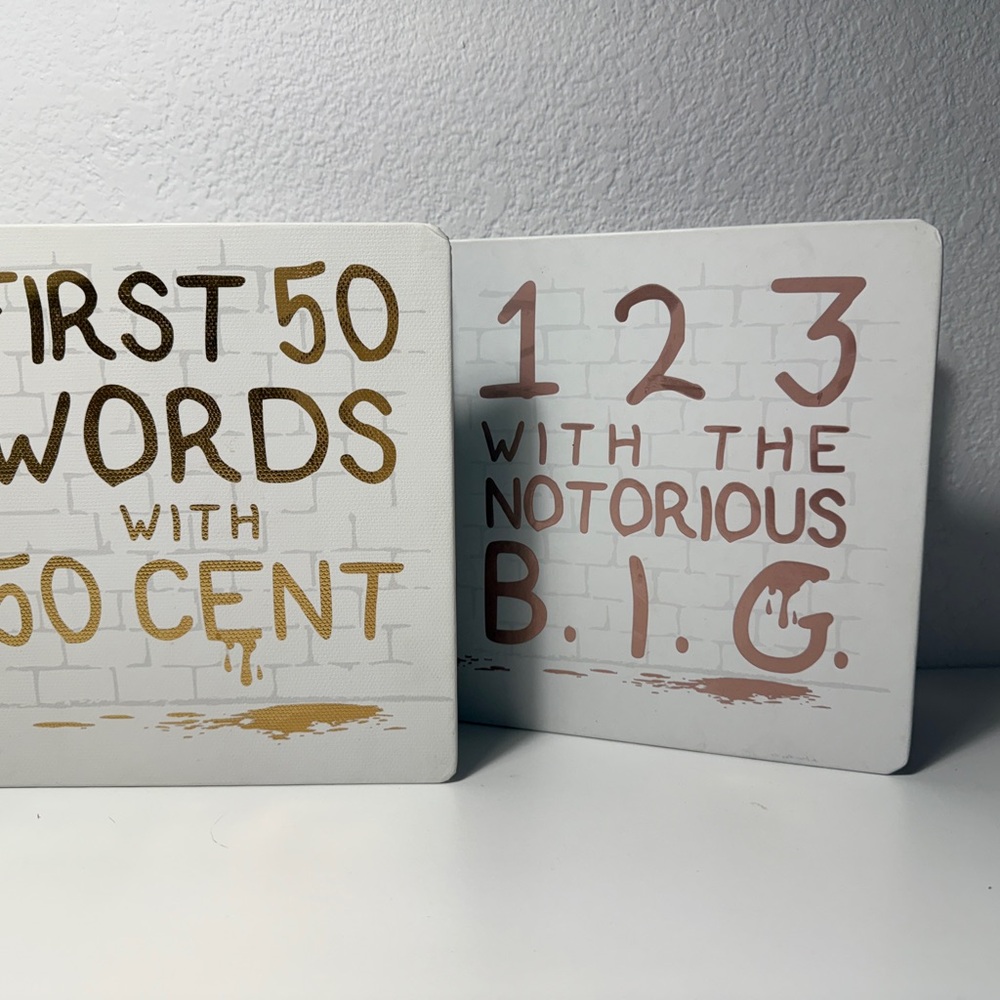 Hip-Hop Inspired White and Gold Coaster Set